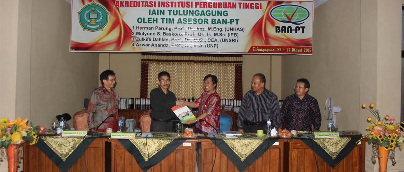 IAIN TULUNGAGUNG TERIMA VISITASI AKREDITASI INSTITUSI PERGURUAN TINGGI  (AIPT)