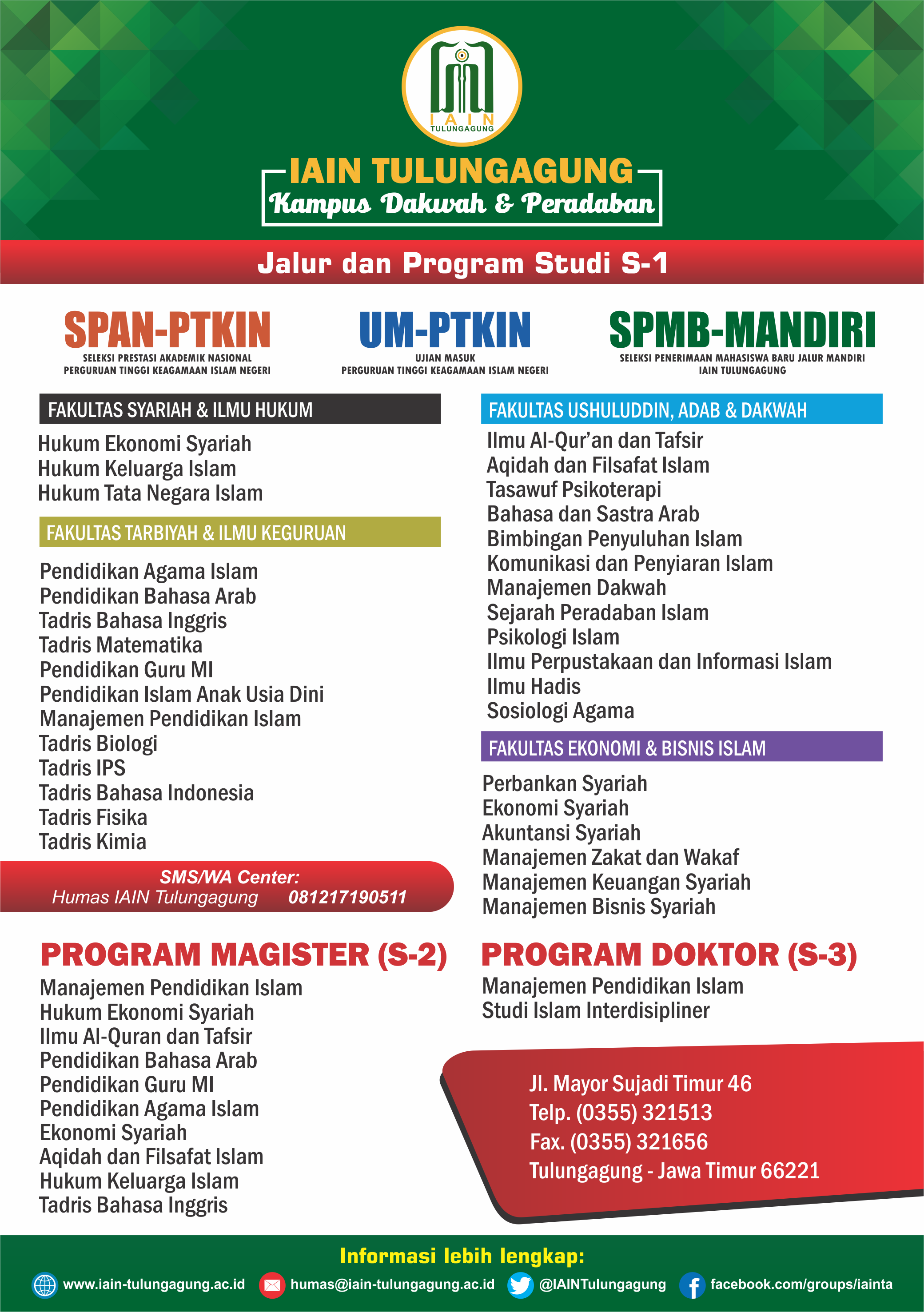 Brosur 1 IAIN Tulungagung Tahun 2018
