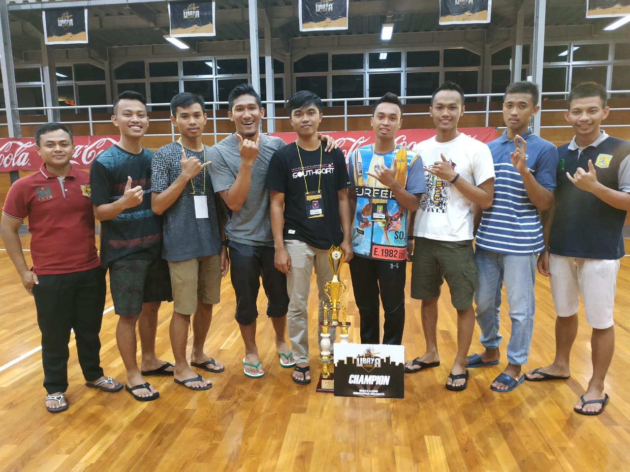 Tim Bola Voli FEBI Juara Ubaya League 2019