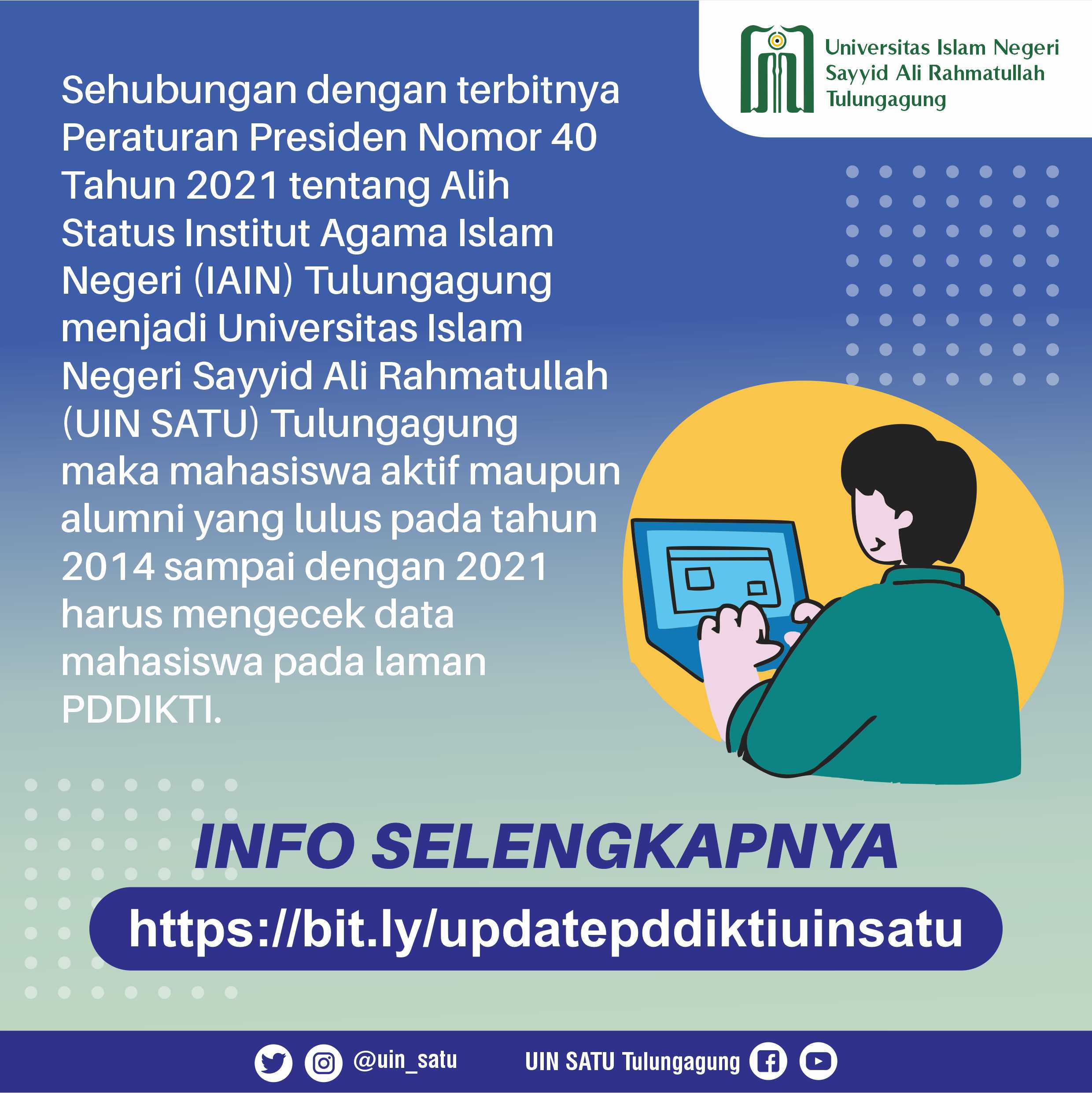 Pengumuman Perbaikan Data Alumni dan Mahasiswa pada PDDIKTI