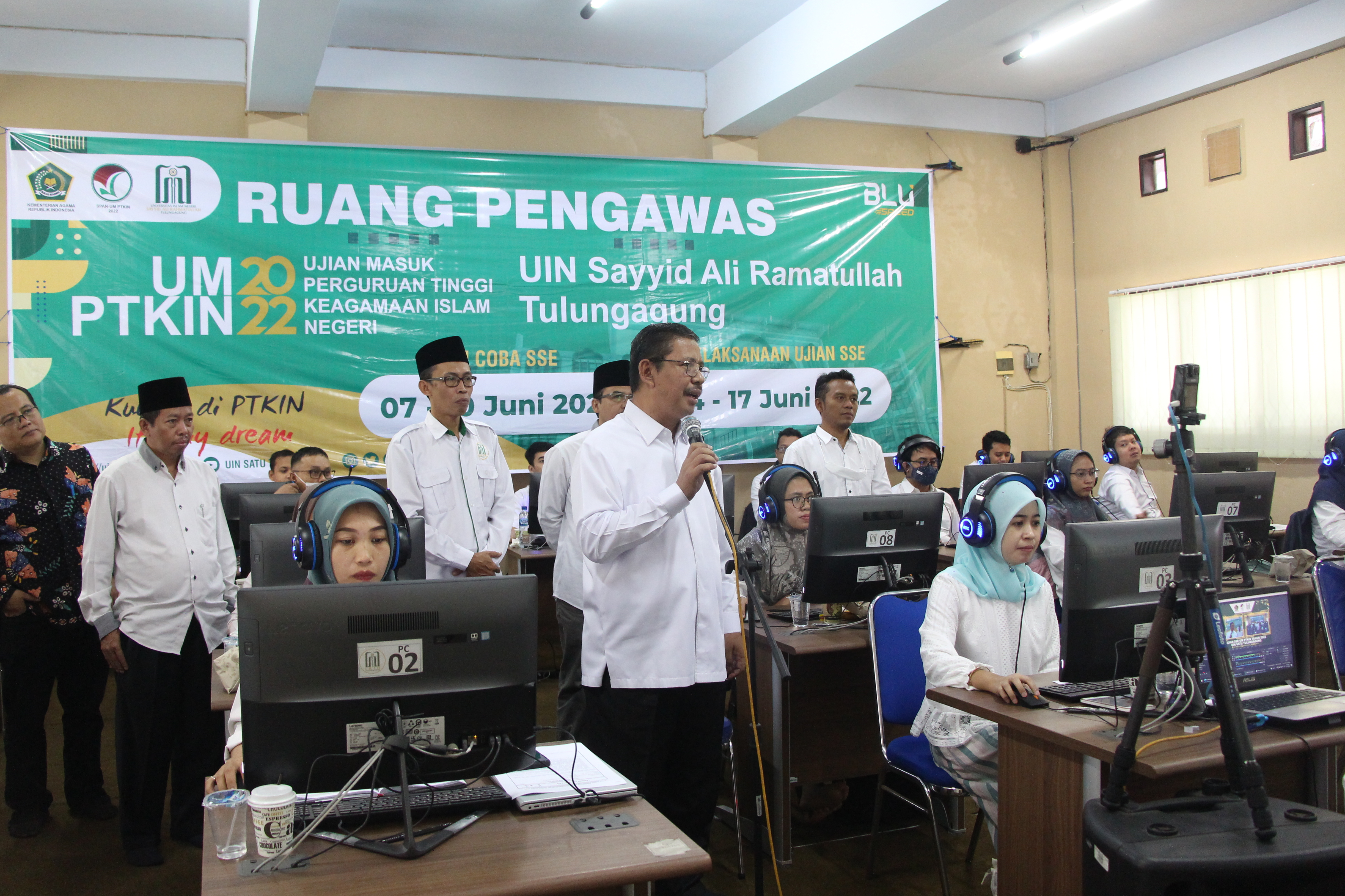 Direktur PTKI Tinjau Hari Pertama SSE UM-PTKIN di UIN SATU Tulungagung