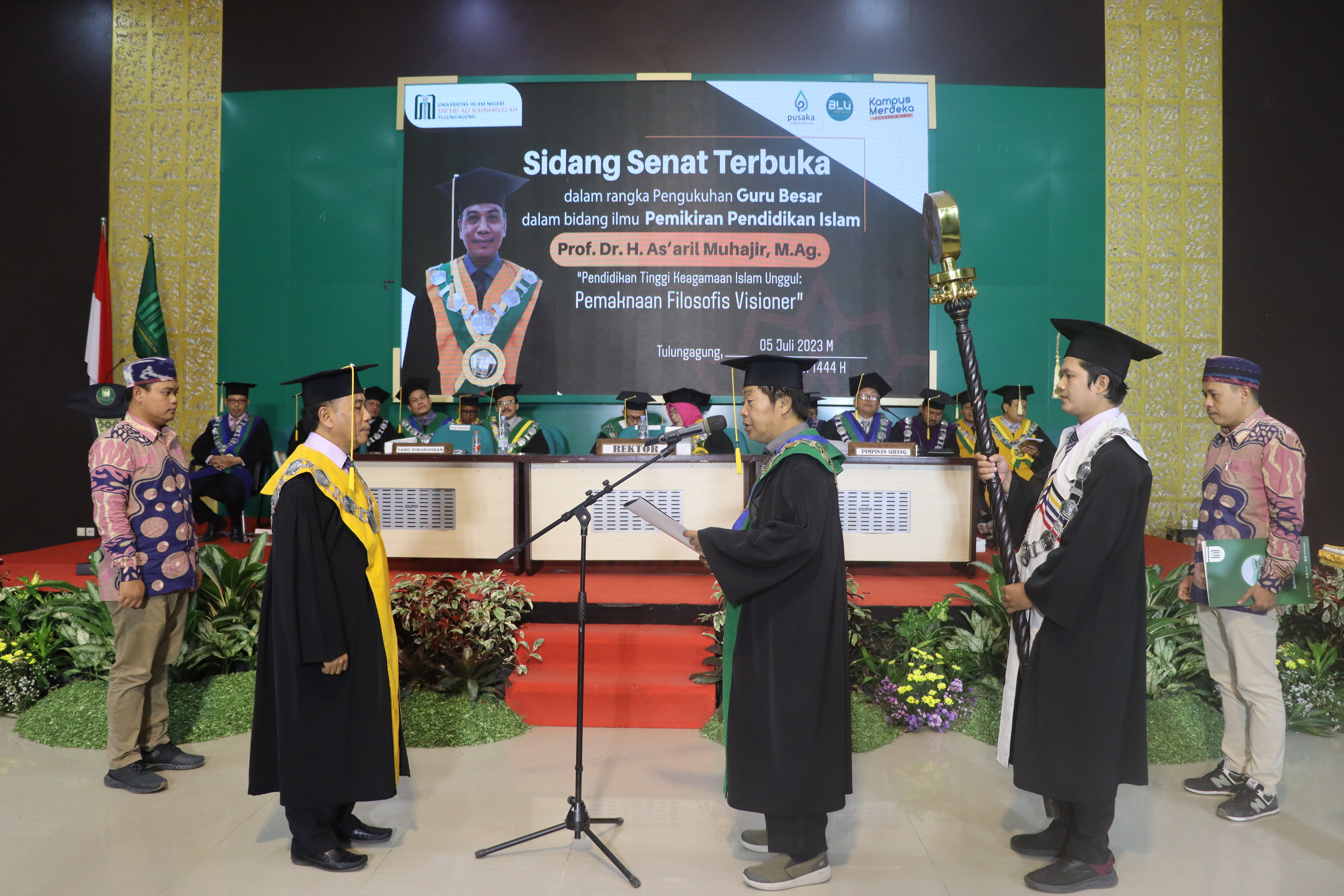 UIN SATU Tulungagung Mengukuhkan Guru Besar Pemikiran Pendidikan Islam