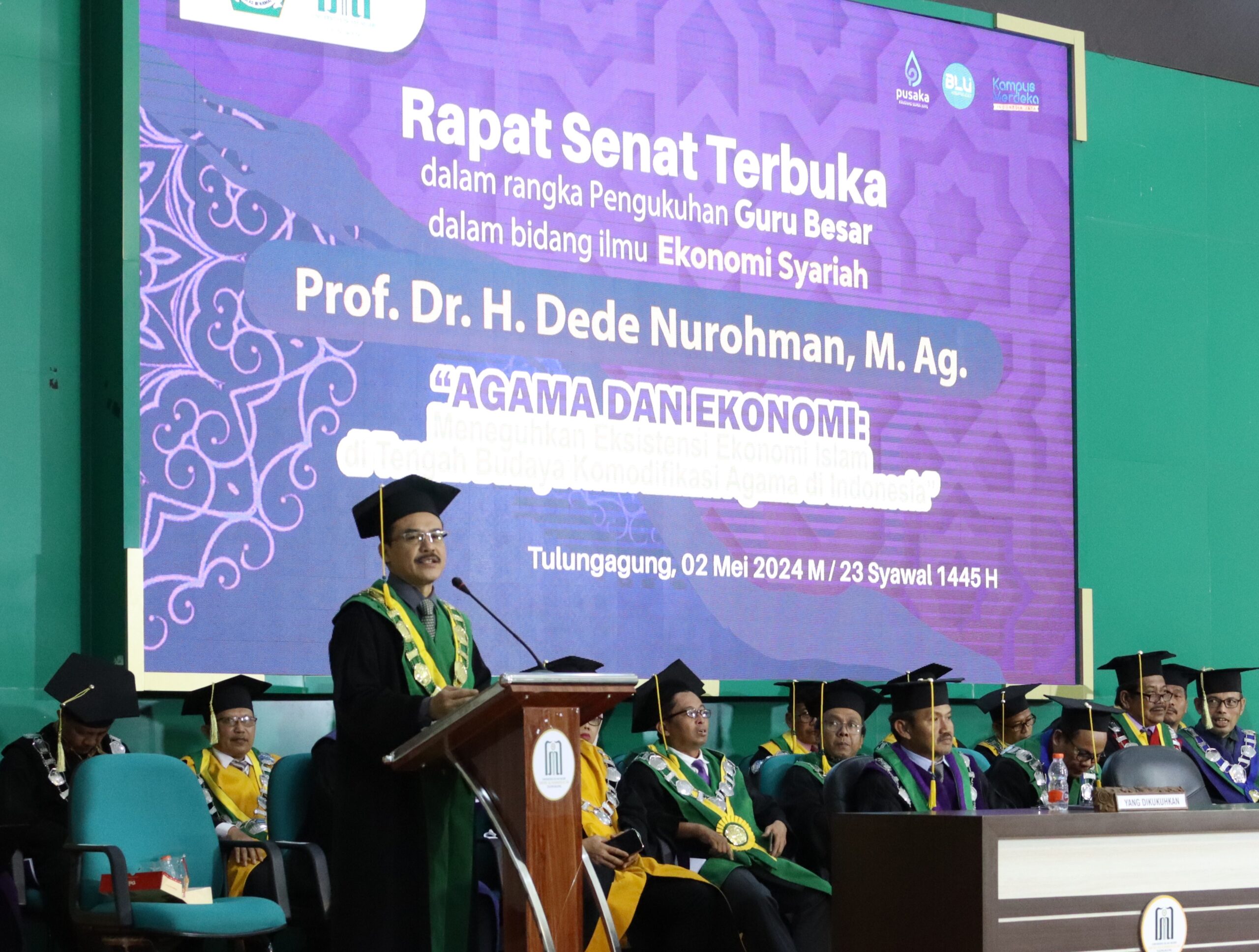 Kukuhkan Guru Besar Ekonomi Syariah, Rektor: UIN SATU Dapat Menjadi Pelopor Manasik Zakat