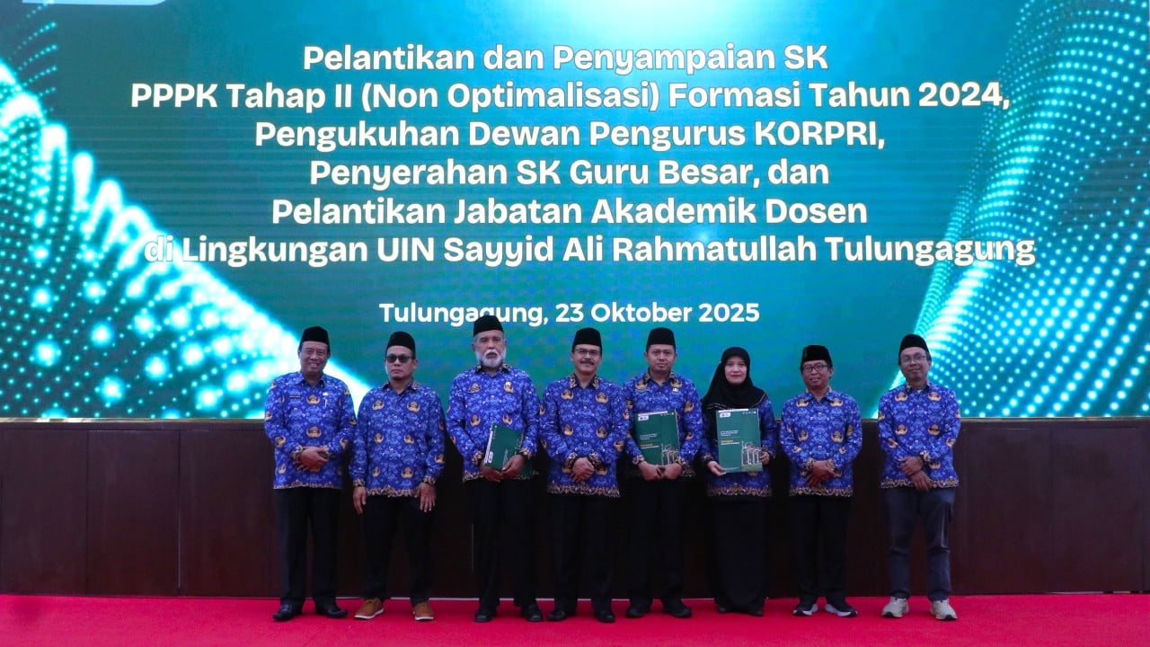 UIN SATU Tulungagung Tambah Tiga Guru Besar Bidang Pendidikan Islam