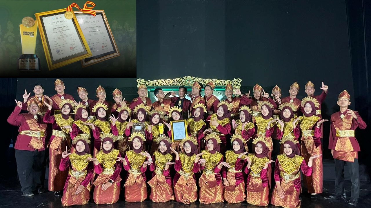 UKM SATU Voice UIN SATU Tulungagung Ukir Prestasi Membanggakan pada Festival Rhapsody Nusantara 2025